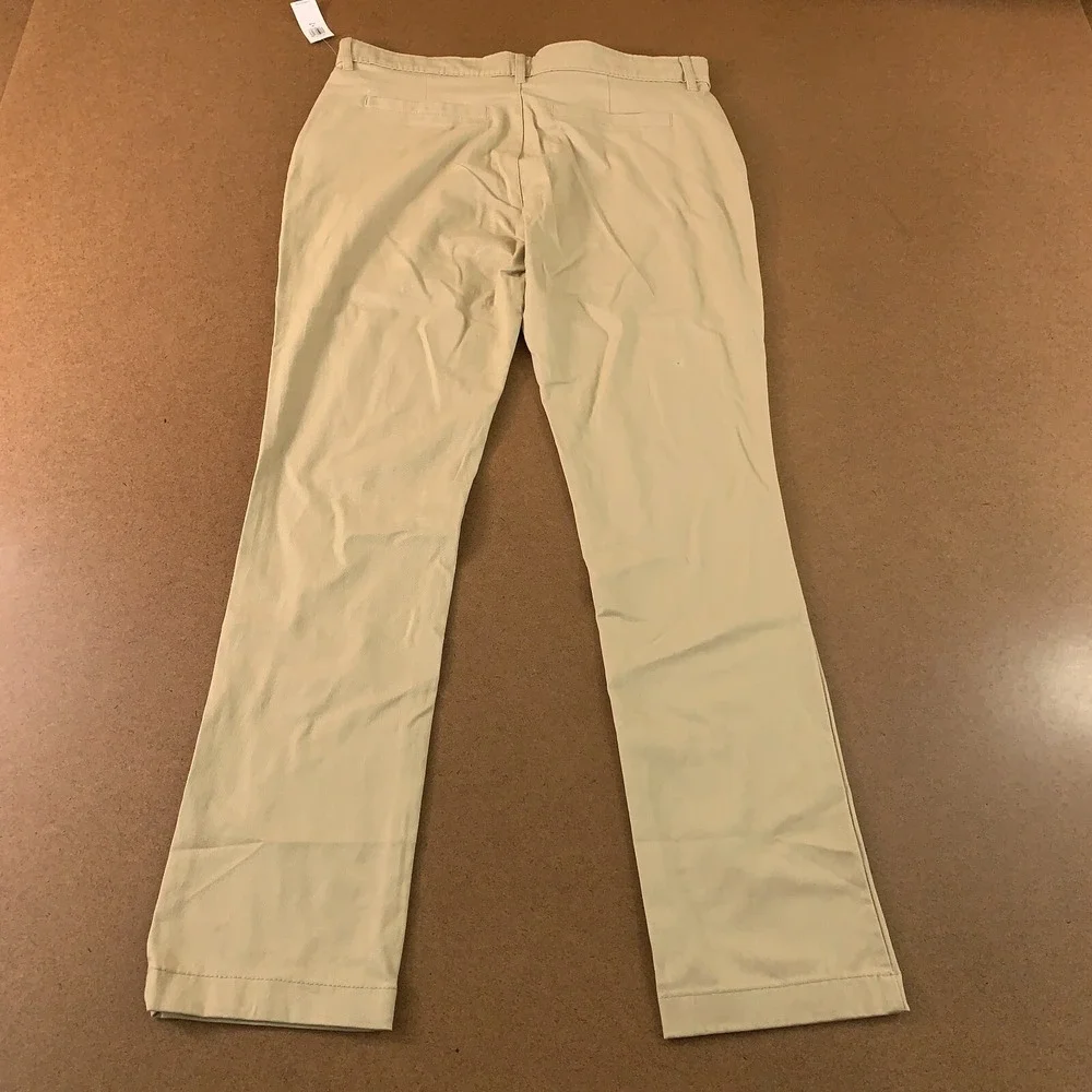 Old Navy Girls Size 16 Plus Khaki Skinny School Uniform Pants NWT *Flaw